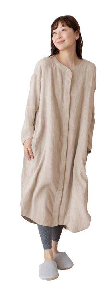 Keratta Fluffy Maternity Loungewear for Pregnant Soft Double Hospital Open Fall Pajamas, Women, Gauze, Safe, Breastfeeding, Front, Spring, Summer,