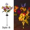 Simulation Butterfly Sunflower Outdoor Solar Light LED Lawn Lamp Home Garden Sunmmer Landscape Christmas Wedding Fairy Lights