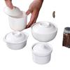 Pinmoya White Melamine Restaurant Stewing Pots & Soup Bowls