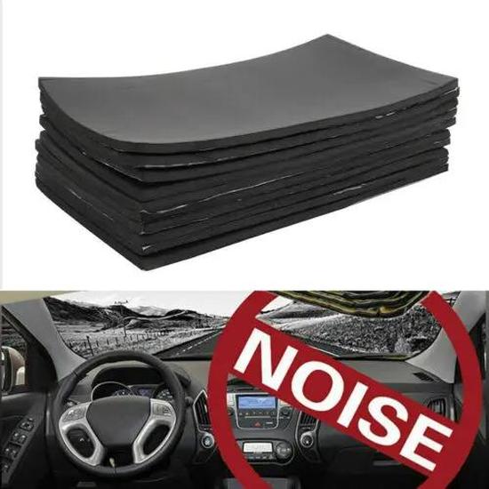 50PCS Sheets 5mm Sound Deadening Damping Mat Self-Adhesive Car Silent for Compact Van Proofing Camper Interior Accessories Heat Shields 2