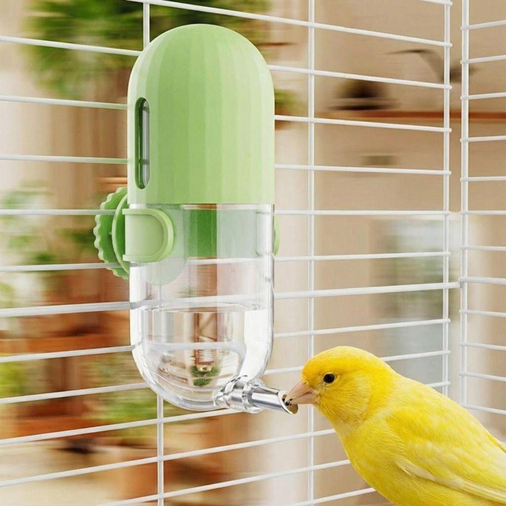 Hanging Bird Automatic Drinker Knob Lock Cage Hanging Drinker Birds Water Dispenser  for Small Pets