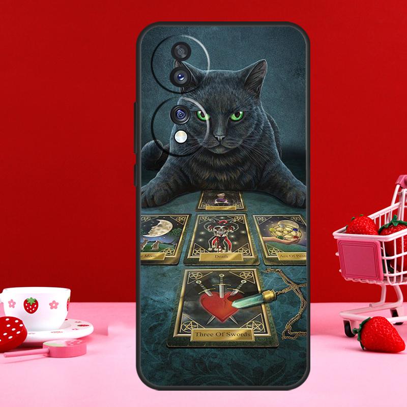 Witchcraft Halloween Cat Dark Witch For Honor Magic 7 5 6 8 Pro Case For Honor 200 400 50 70 90 Lite X8c X8b X9a X9b X9c X9d Win