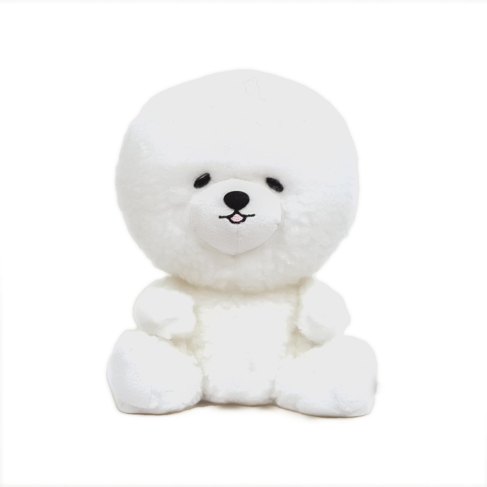 Shinada Petit Mou Bichon Frise Plush 15cm in White Dog Toy, length, белый