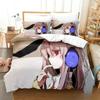 3D Print Anime Touhou Project Bedding Set Duvet Cover Bed Set Quilt Cover Pillowcase Comforter king Queen Size Boys Adult A