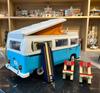 Das T2 Camper Auto Van Modell Bausteine Kompatibel DIY Ziegel Spielzeug für Kinder Weihnachten Geburtstag Geschenk