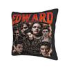 Edward Cullen Pillow Cover  Retro Trendy Pillow Case For Couch Sofa Bedroom Comfy Cushion Cover Birthday Present