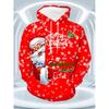 2026 Weihnachts-Hoodies Weihnachtsmann 3D-Druck Herren Damen Hoodie Sweatshirts Lässig Unisex Kapuzenpullover Oberteile Kleidung Mann Pullover