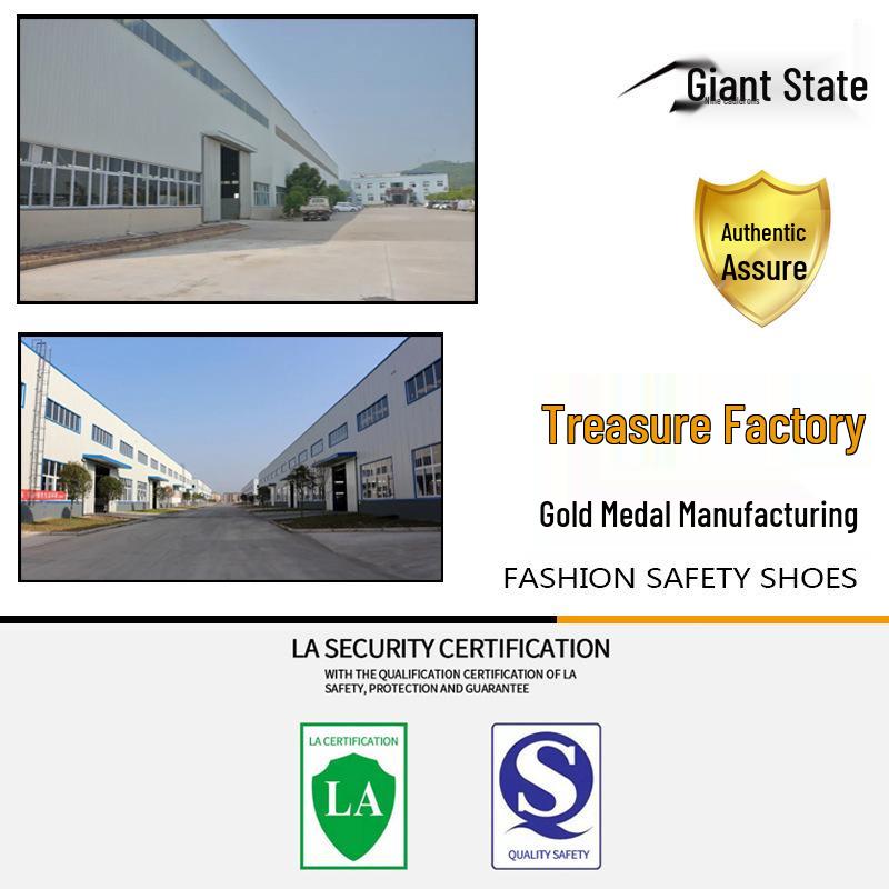 Expert Choice Lace-Free High-Top Safety Boots: Anti-Smash, Anti-Puncture, Non-Slip, Breathable.