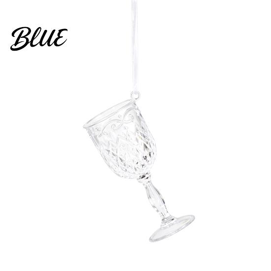 Indoor Seasonal Home Decor Faux Crystal Christmas Ornaments, Clear Acrylic Reindeer/Bell/Wreath/Wine Glass Winter Transparent Angel Shaped Charms