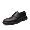Fashion British Style Pointed Brogue Shoes Lace Up Massage Soles Men's Banquet Dress Shoes Retro Brown Men's Business Casual Shoes