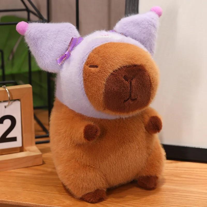 1Pc 22Cm Cartoon Capybara Plush Toys Lovely Animal Capybara Dolls Cosplay Capybara Toy For Kid Birthday Gifts