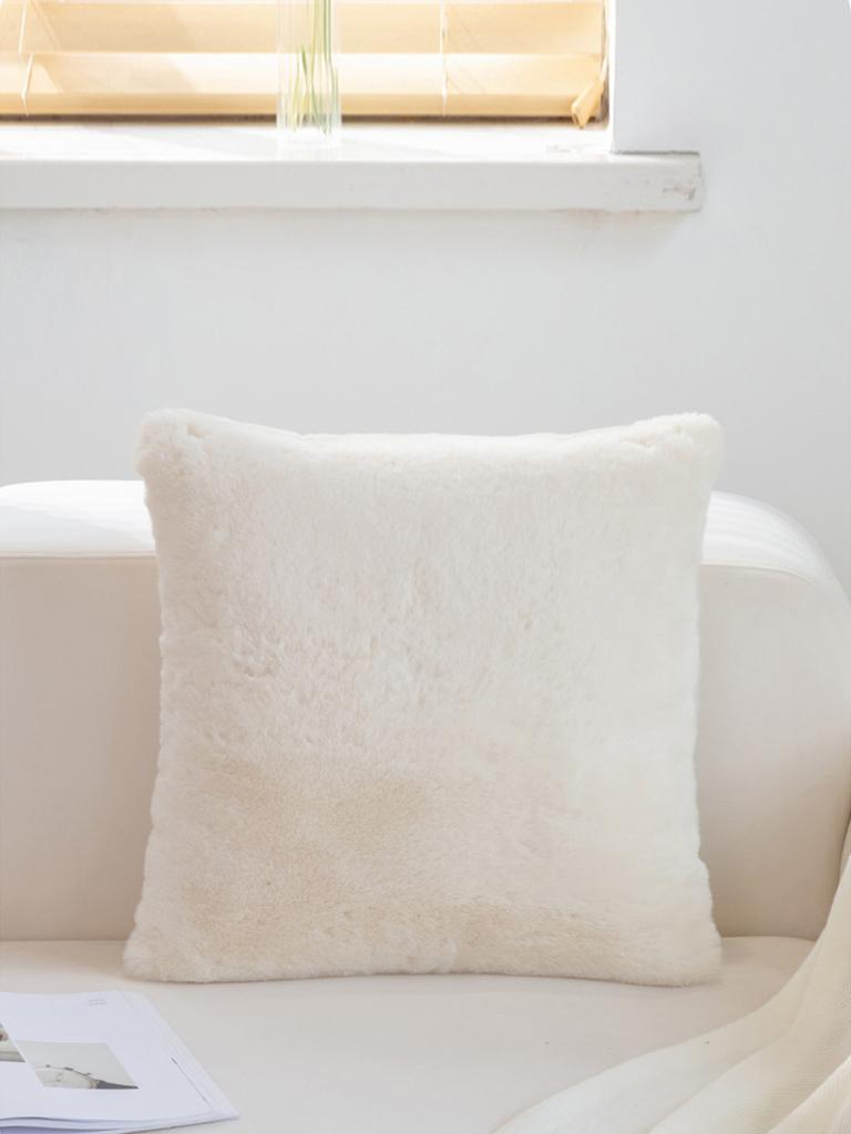 1pc plush Throw Pillows Case, Ultra Soft Throw Pillows Case Faux Fur Luxury Warm Plush Decorative Pillow Cushion Cover