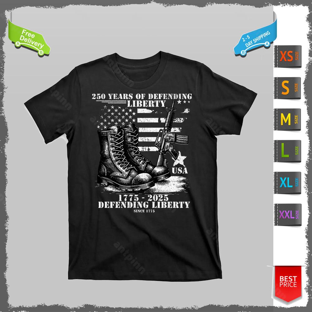 250 Years America Anniversary United States Army 1775-2025 T-Shirt Unisex Unisex T-Shirt M