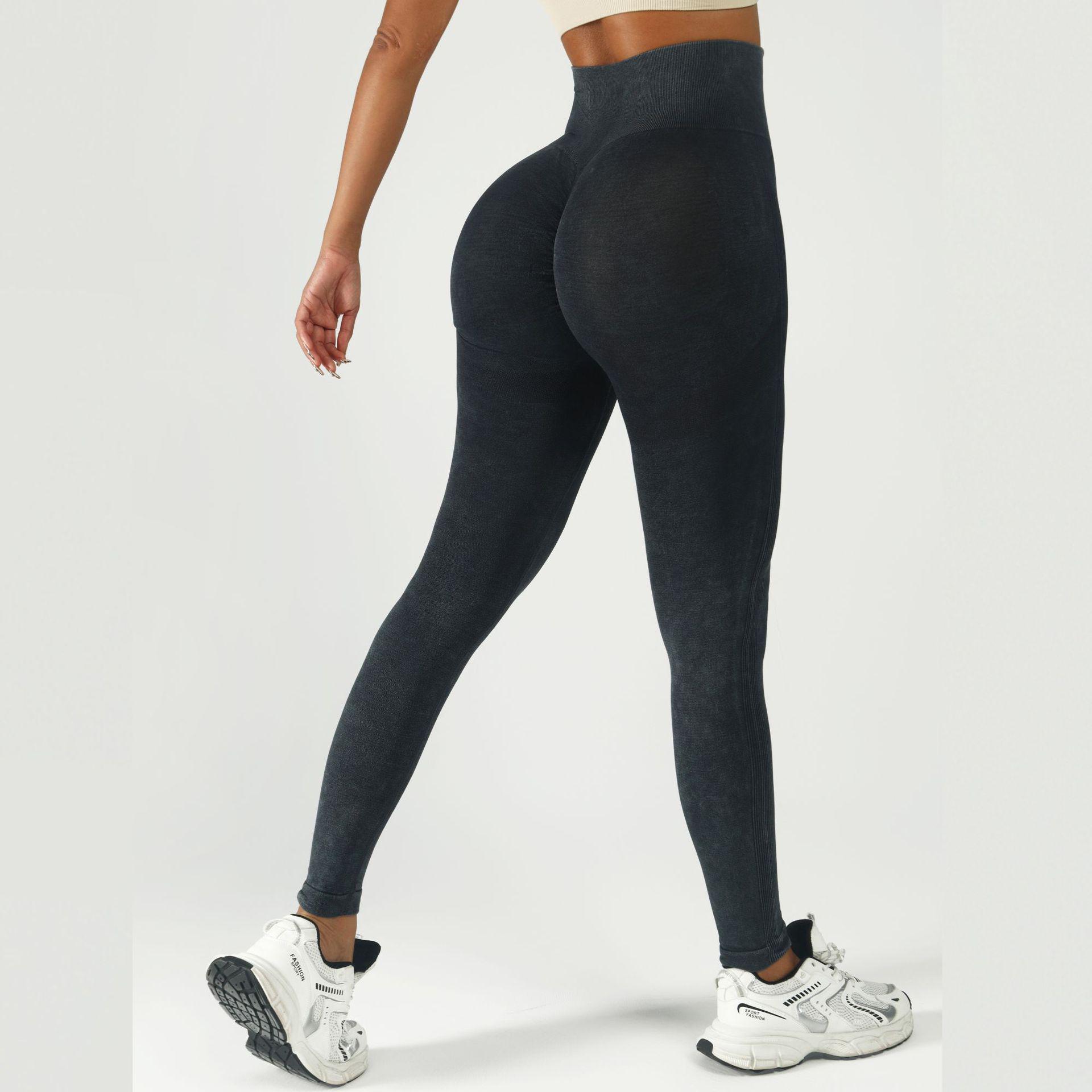 

Бесшовные леггинсы для йоги с высокой талией и принтом тай-дай - Фитнес-леггинсы для женщин с эффектом подтяжки бедер Large