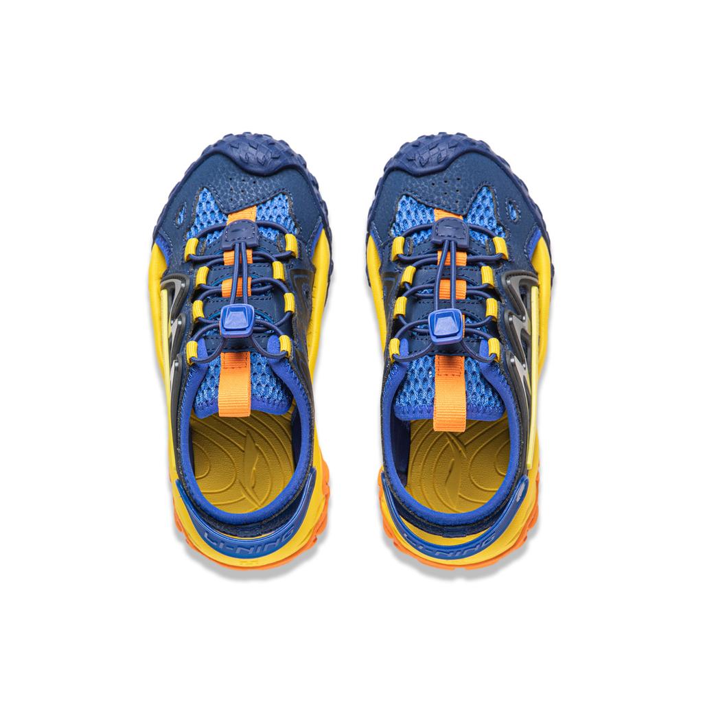 Li-Ning Kids Cloud Drawstring Sandals Kids Sandals Navy-Blue Black Bright-Blue YKKU006-5