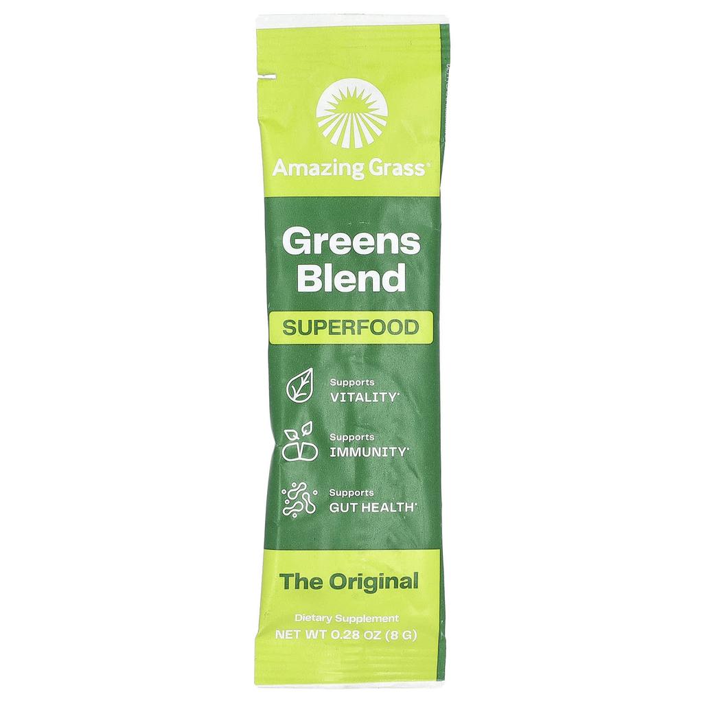 Amazing Grass, Greens Blend, Superfood, The Original, 15 individual packs, 8 g (0.28 oz) each