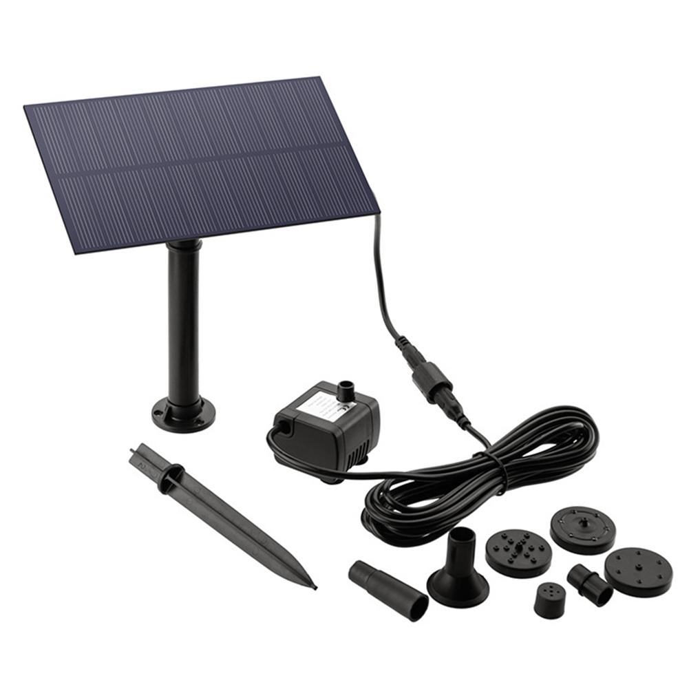 1.5W Solar Fountain Solar Powered Water Fountain Pump Solar Fountain Pump Kit for Bird Bath Ponds Garden Fish Tank and Outdoor