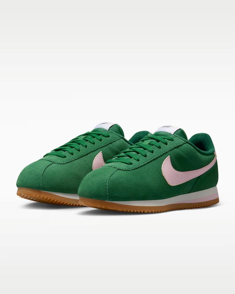 IB1857-301 Nike Cortez Sport Green Sail Gum Light Brown Pink Foam (Women's)