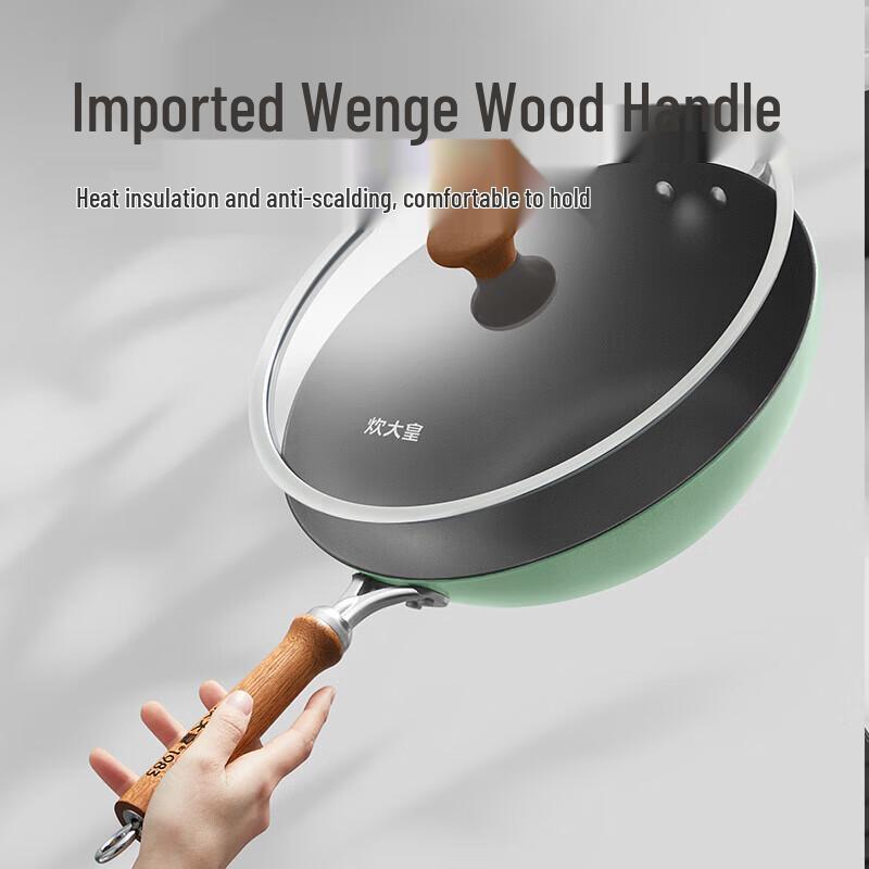 COOKER KING Enamel Titanium Iron Wok