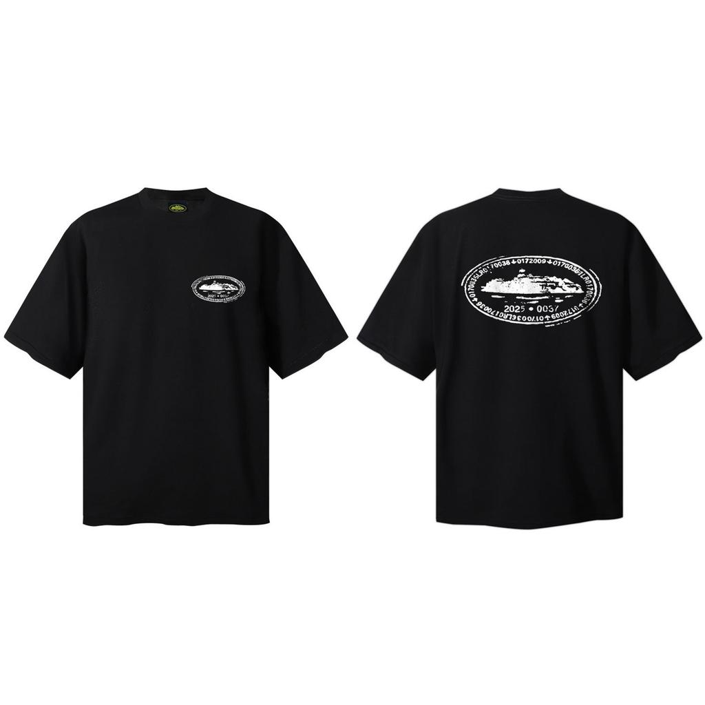 Meichao Alcatraz American Tide Brand Heavy Cotton 260 Short-sleeved T-shirt Men's and Women's Loose Casual and Versatile Summer