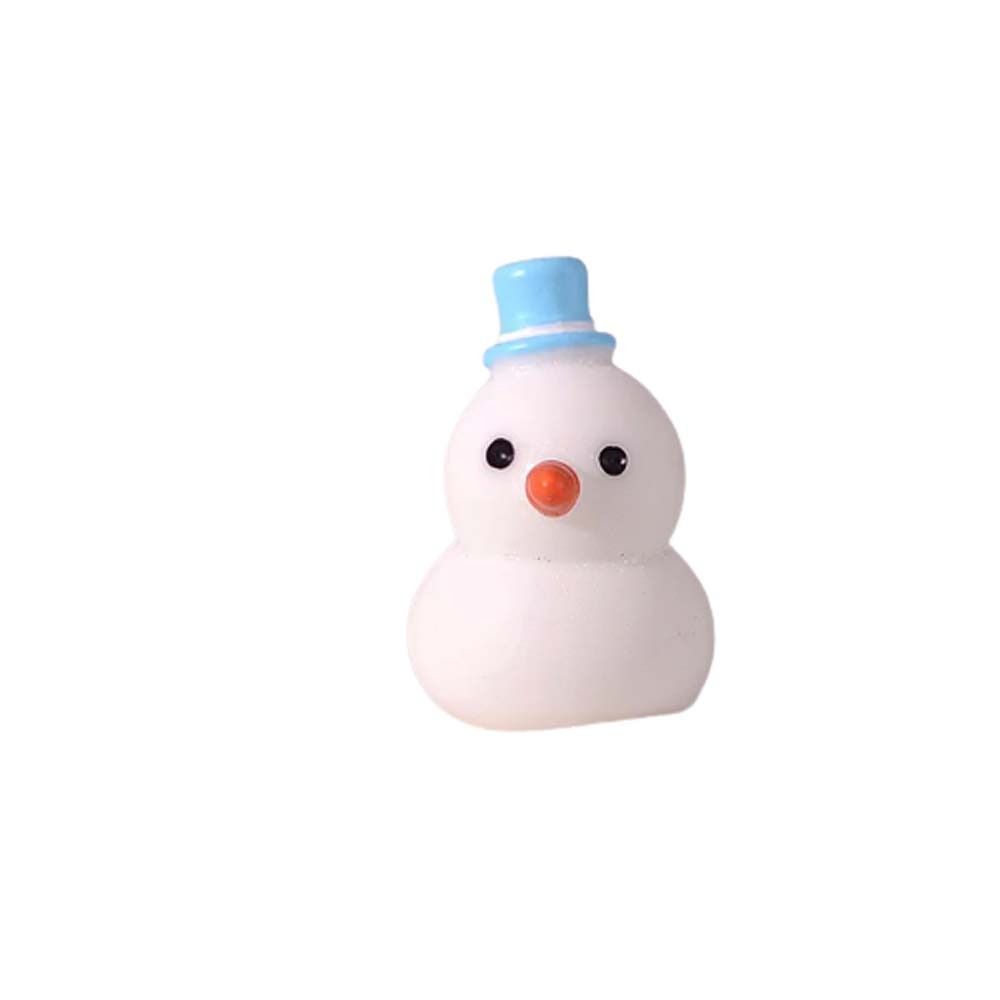 Miniature Snowman Santa Claus Figurine Micro Landscape Christmas Decorations  Birthday Gift