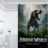 Movie Jurassic Park Dinosaur World Modern Simple Shower Curtain Bathroom Decorative Polyster Shower Curtain with Hook