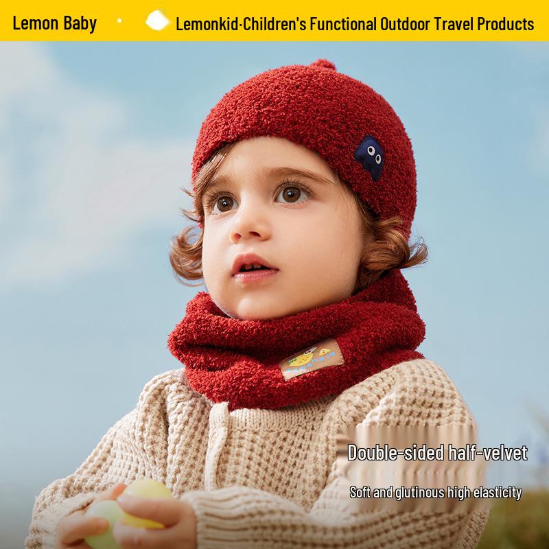Infant Lemon Wool Hat - Cute Knitted Winter Hat for Boys and Girls, Autumn and Winter Collection
