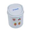 Ins Desktop Mini Trash Can Bin Tube Bedroom Waste and Home Cleaning Cute Mini Garbage Can Storage Box with Cover Kawaii Stickers