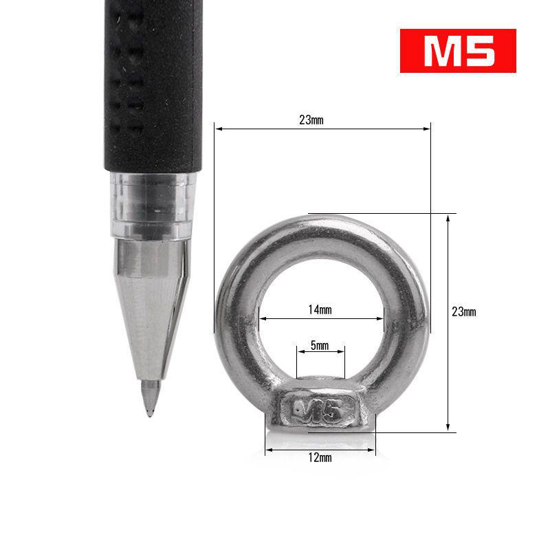 Stainless Steel Marine Lifting Eye Nut Screw - Ring-Shaped Eyebolt/Eyenut