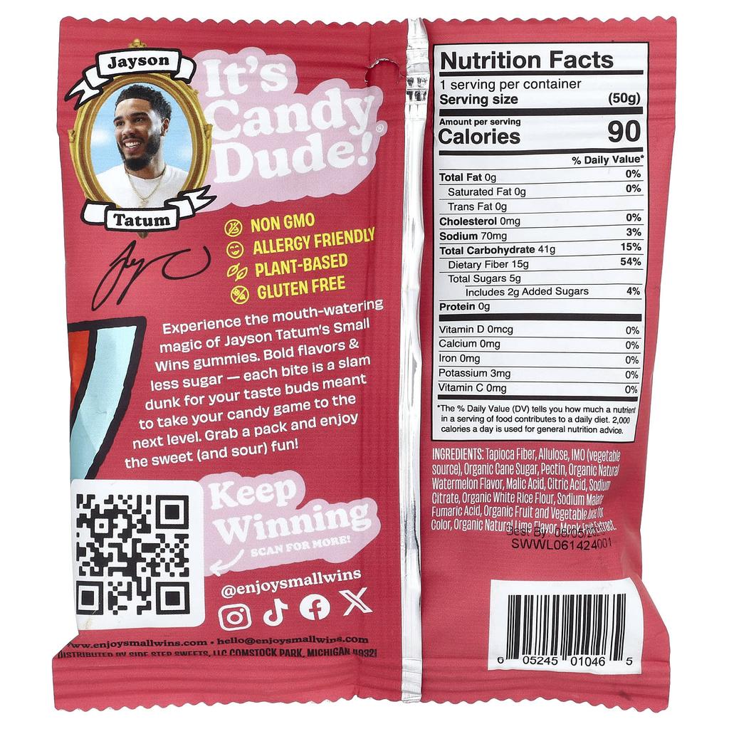 Enjoy Small Wins, Gummy Sour Watermelon-Lime, 50g (1.8oz)