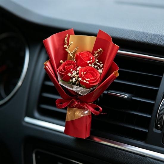 Pocket Rose Artificial Flowers Gift Packaging Mini Bouquet Long-Lasting No Wither Flower for Valentine’s Day Birthday