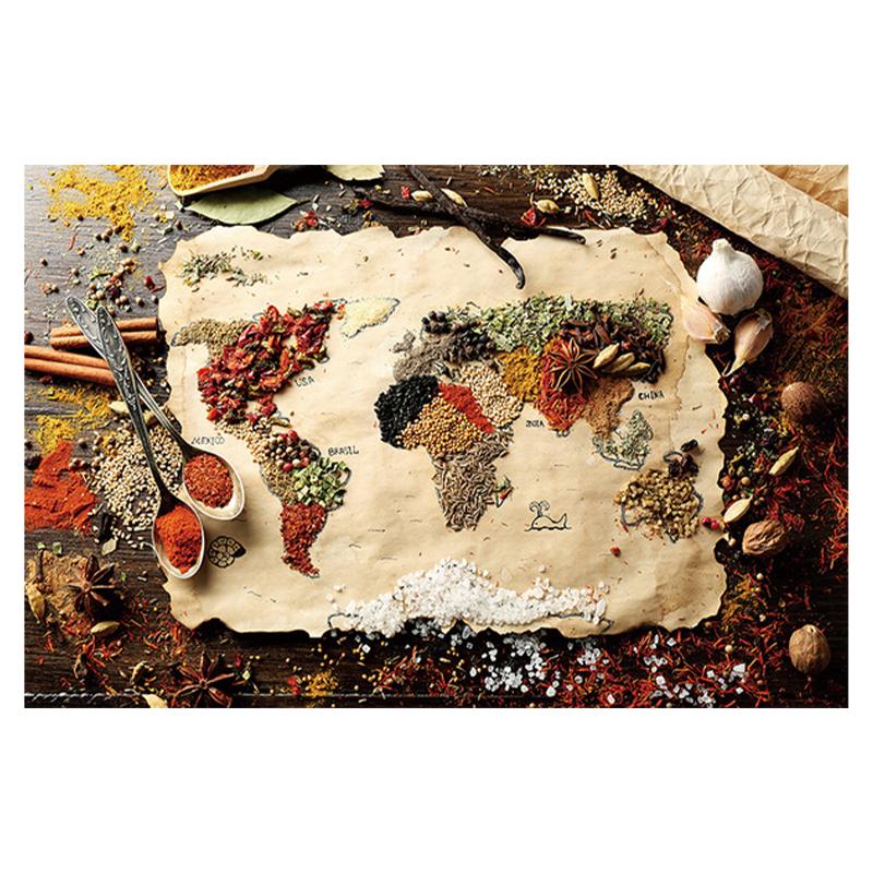 Poster da cucina Varietà di cucchiai di condimento Stampa su tela Pittura Immagine da parete Soggiorno Decorazione domestica moderna Senza cornice