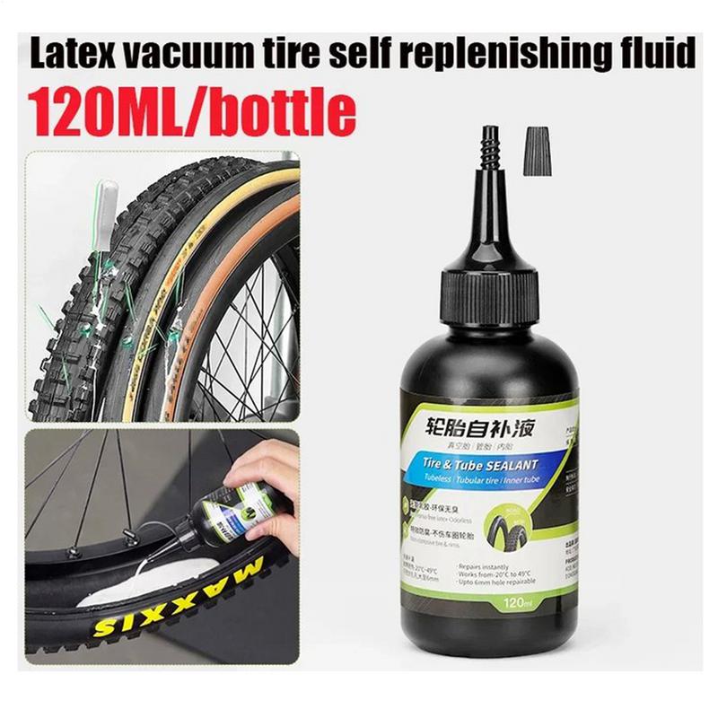 Tire Sealant For Bikes 120ml Automotive Tire Sealant Long Lasting Fast Sealing Eco-Friendly Tube Puncture Sealant For Non-highwa