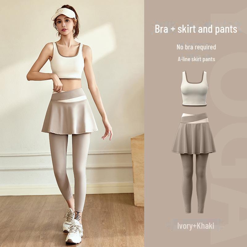 Juyitang Women's High-Elastic Nude Seamless Sports Suit - Breathable, Sleeveless Yoga & Running Outfit