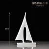 Modern Minimalist Sailboat Resin Sculpture Decor Desk Living Room Bedroom Entryway Home Office