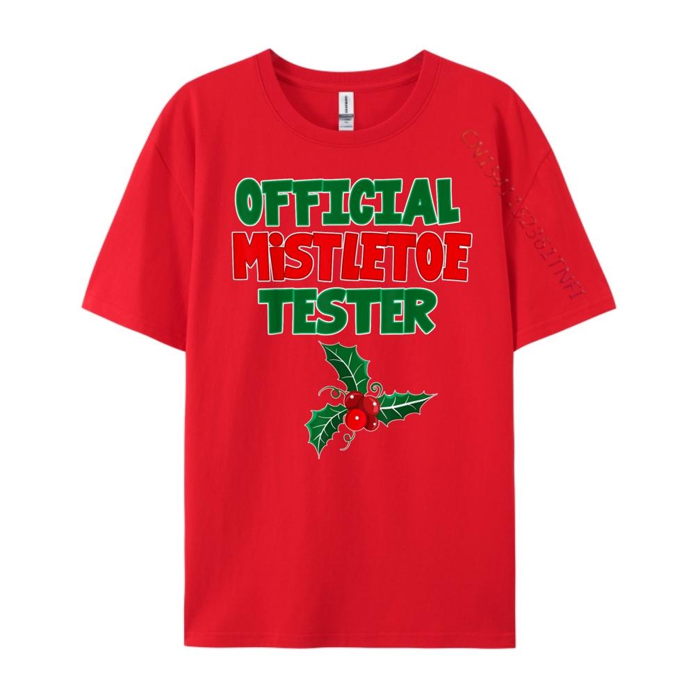 Official Mistletoe Tester Vintage T Shirt Unisex T Shirt Unisex Tshirts Big And Tall England Style Red And Black Graphic T Shirt S