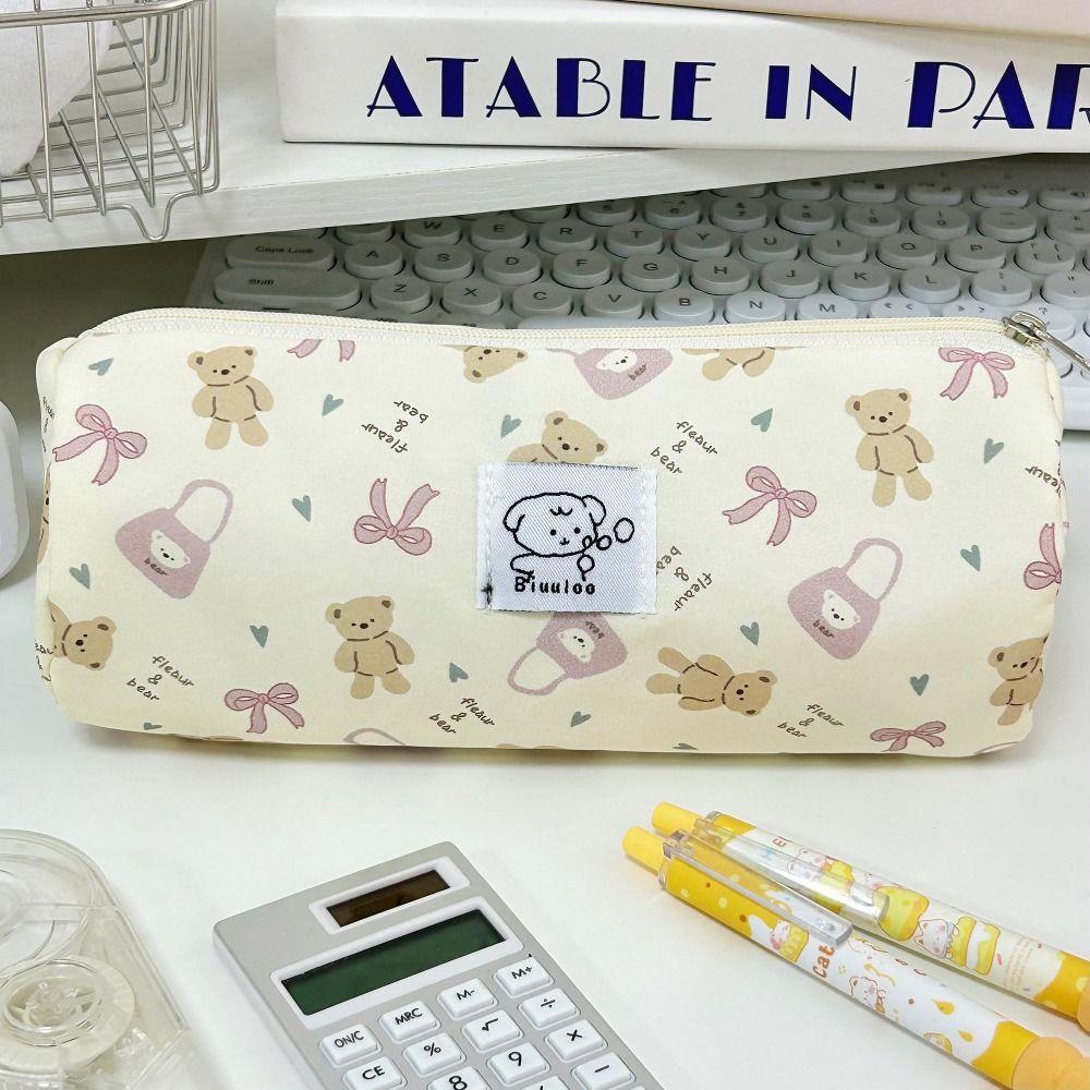Little Bear Pen Bag Portable Stationery Storage Bag New Pencil Case Back To School