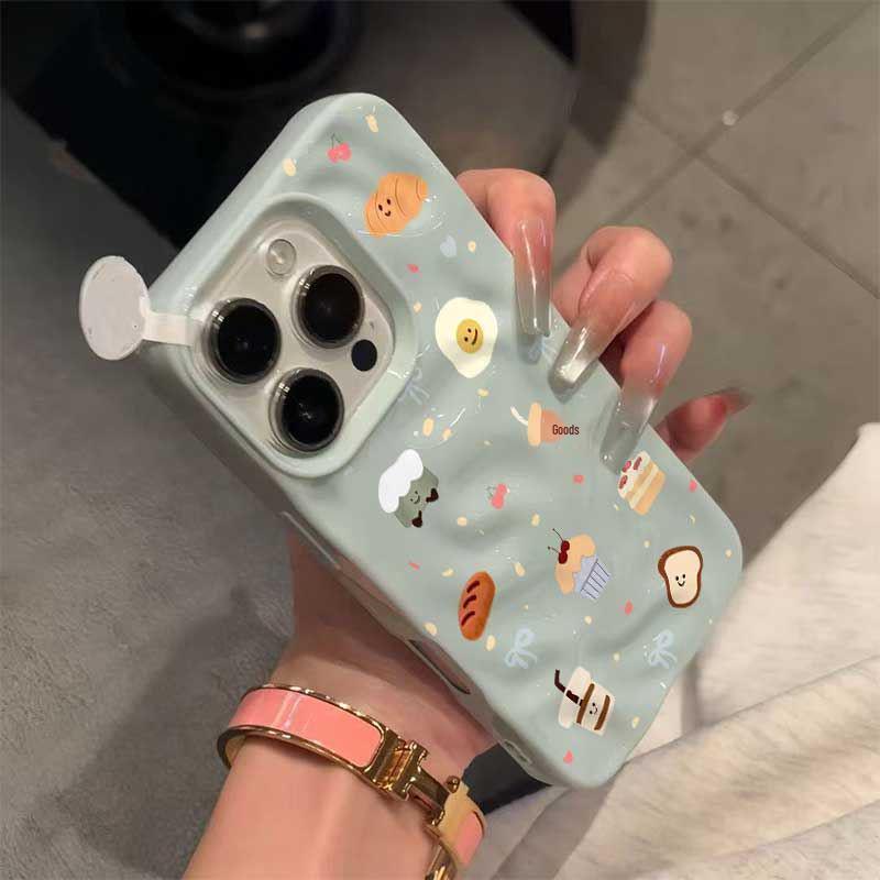 

Milk Tea Bread Apple 17/Pro Case: Premium High-End Feel for Meteorite Shell, 16 Pro Max, and 14 Models. 14