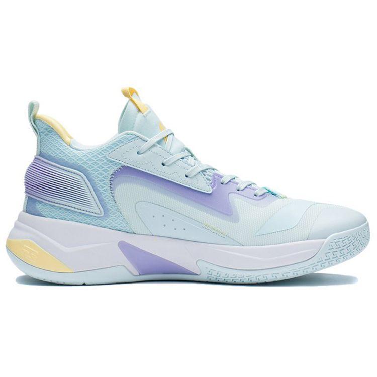 Li Ning Battle Falcon Shock Absorption Rebound Low-Top Basketball Shoes Men Sneakers Blue ABAS045-3