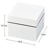 Showa Three-Tiered Jubako (Hall) Box with Seal Lid, White, Approx. 18cm H X 18cm W X 16.7cm D, Stylish, Perfect for Sports Day, Cherry Blossom Viewing