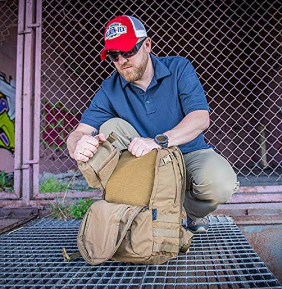HELIKON-TEX EDC Backpack, Daypack, Business Backpack, Military, Tactical, Outdoor, Camping, Hiking, Trekking, Hydration, Cordura, 24L (Shadow Gray)