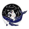 Whale Brooch Marine Animal Brooch Save Ocean Save Whale Enamel Clothing Accessories Backpack Brooch Badge Lapel Pins