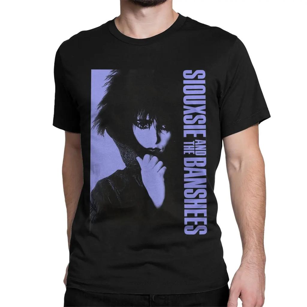 Rock British Punk Music Hip Hop Gothic T Shirt Siouxsie And The Banshees 100% Cotton Tops Casual  Tee Shirt Summer T-Shirts