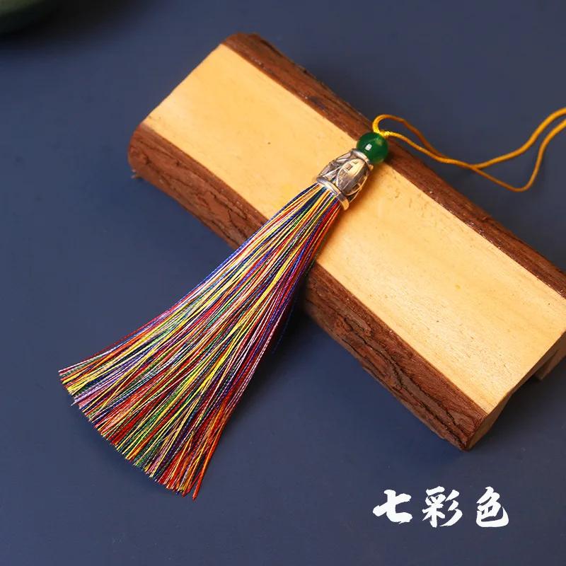 5pcs/Pack 10cm Multicolor Cotton Silk Tassel Cords Brush for Earrings Charm Pendant Tassel Fringe DIY Jewelry Making