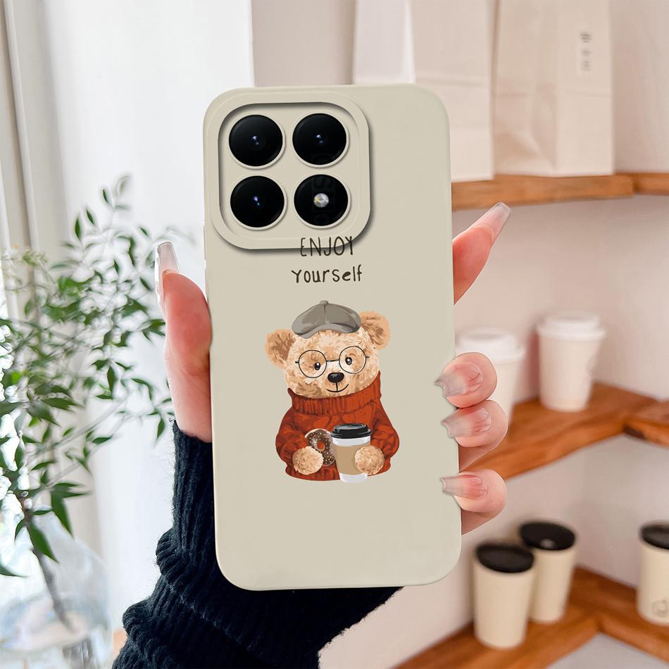 For Xiaomi 15T Pro Phone Case For Xiaomi 17 Pro Max Cute Astronaut Funda For Xiaomi15T Soft Liquid Silicone Durable Back Covers