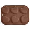 Forma Do Pieczenia 6 Muffinek Babeczek Babeczki Silikonowa Brązowa SILLINIE ORION 151742