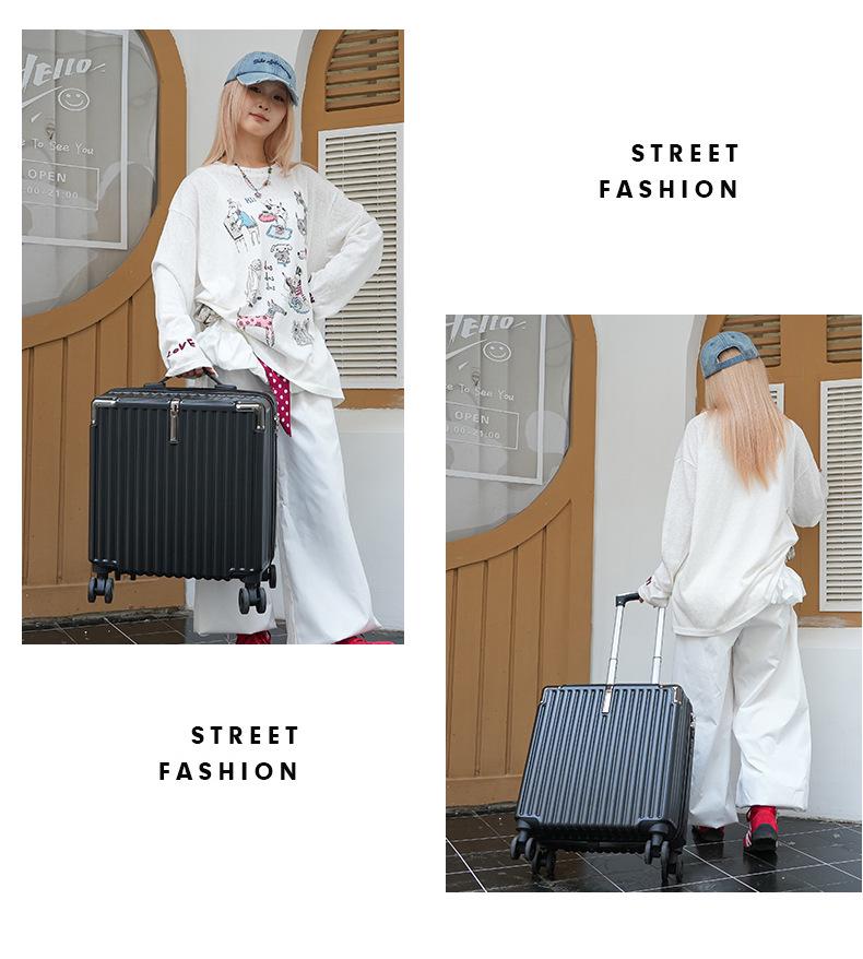 20-Inch Multifunctional Fashion Trolley Suitcase with Universal Wheels