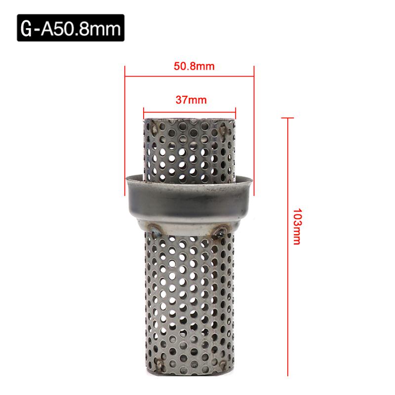 ZSDTRP 50.8mm 60mm Motorbike Universal Front Catalyst DB Killer for Motorcycle Exhaust Muffler