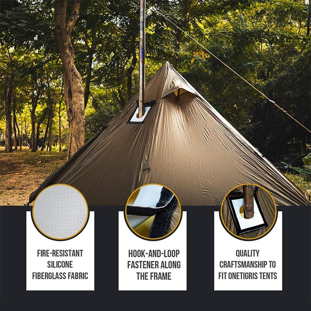 Гаряча наметна піч Дрова Волокно Кругла піч Отвор для димоходу Труба Вентиляційний отвір Вогнестійкий -Захисне кільце від опіків