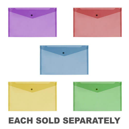 Protext Button Closure Document Wallet (A4)